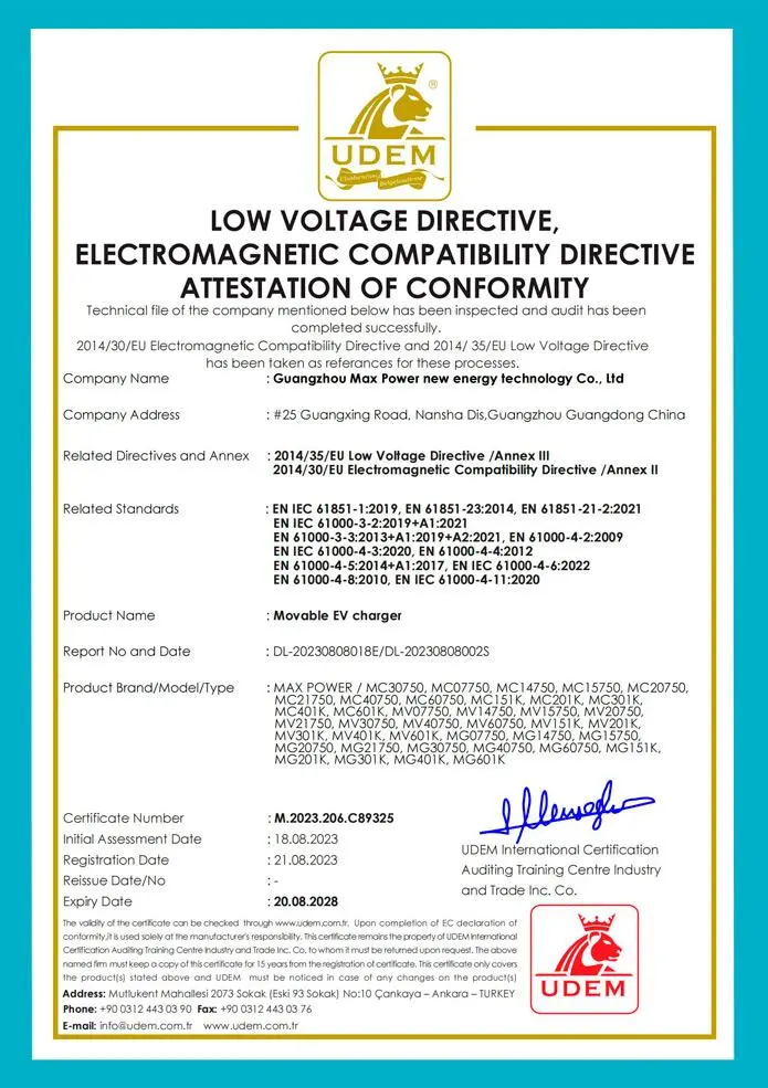 low voltage directive electromagnetic compatibility directive attestation of conformity