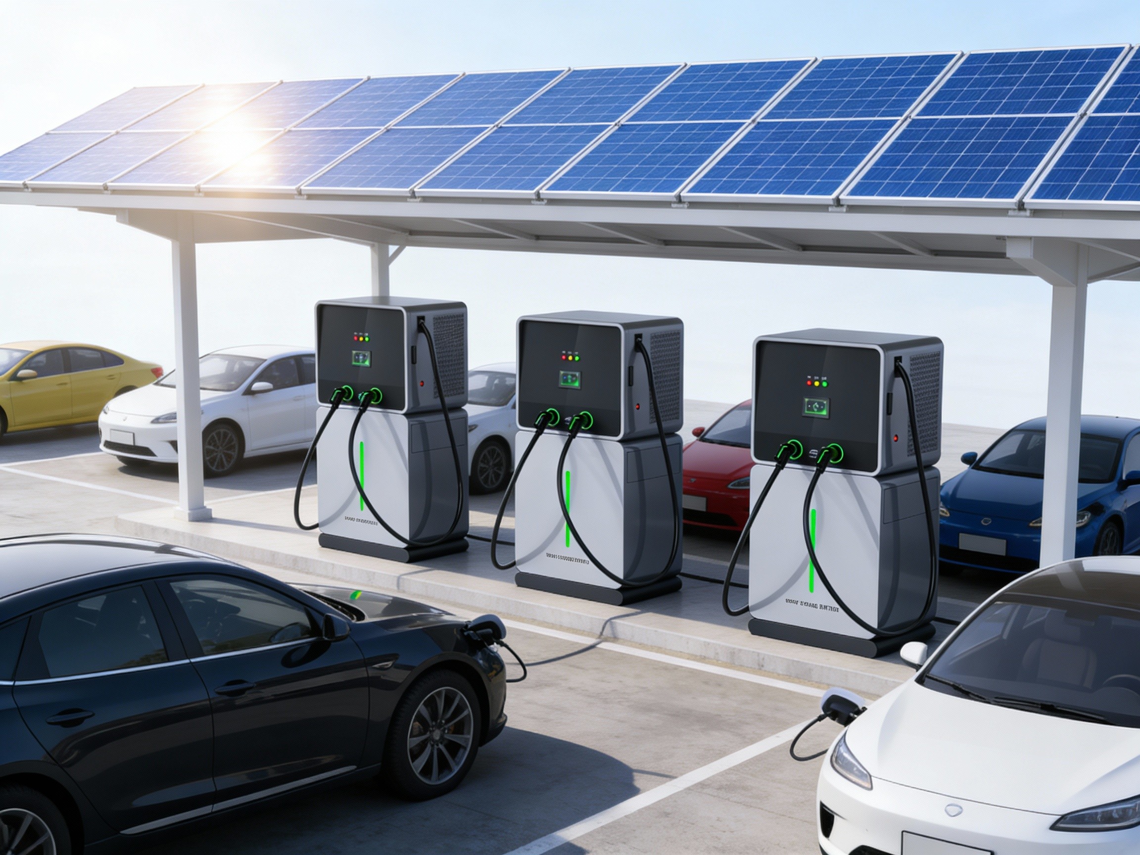 solar electric car charging station